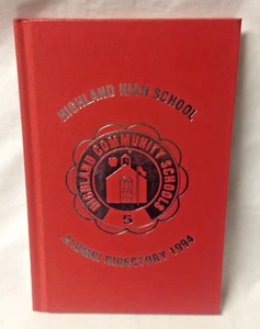 Highland High School Alumni Directory Highland Illinois Hardback Book Pre 1994 - Picture 1 of 8