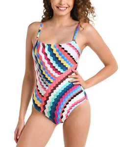 La Blanca Slice Lingerie One Piece Swimsuit UB9 521- - Picture 1 of 6
