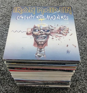 JOB LOT OF 100 x 7" ROCK SINGLES - HARD ROCK, HEAVY METAL, PUNK etc, *SEE LIST* - Picture 1 of 12