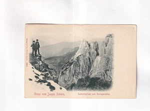 F4131) SALUTO dal GIOVANE SCILIAR - Santnerspitze Euringerspitzen Alto Adige - - Foto 1 di 2