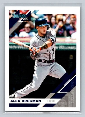 2019 Donruss grey uniform#182b Alex Bregman Houston Astros Baseball Card - Image 1 of 2