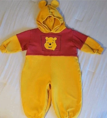 Vtg Winnie The Pooh Hooded Outfit Romper Costume Sz 2T - Image 1 of 4