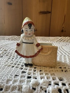 Antique German Kewpie Girl Match Safe Holder - Picture 1 of 6