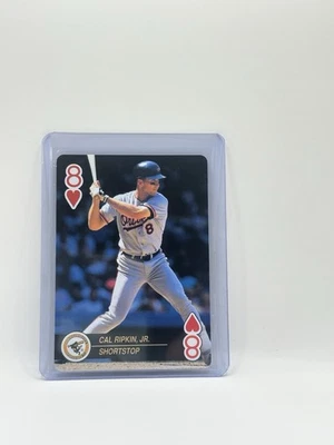 1992 U.S. Playing Card Co. Baseball Aces 8 of Hearts Cal Ripken Jr. Orioles - Image 1 of 2