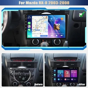 6G+64G Carplay Android 13.0 Car Stereo Radio For Mazda RX-8 2003-2008 GPS WIFI - Picture 1 of 18
