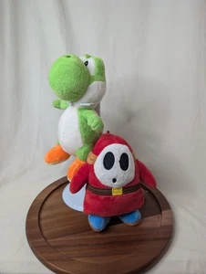 Nintendo Super Mario Bros Shy Guy Plush (2024) Toy And Yoshi Plush (2020) - Picture 1 of 12