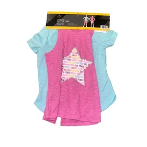 Member's Mark Girl's 2-Pack Moisture Wicking Lightweight Active Tees 14/16 - Picture 1 of 3