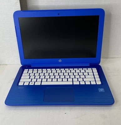 BLUE HP STREAM NOTEBOOK PC 13/INTEL CELERON N3050/2GB RAM/32GB SSD/WIN 10 PRO/AC - Image 1 of 4