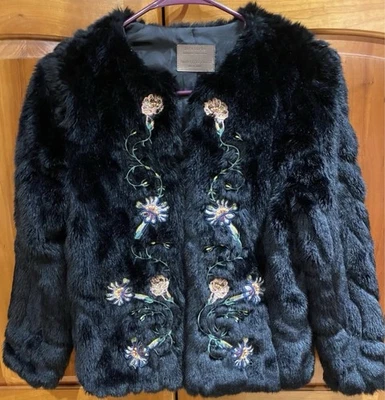 Zara Kids Faux Fur Jacket Size 11/12 - Image 1 of 3