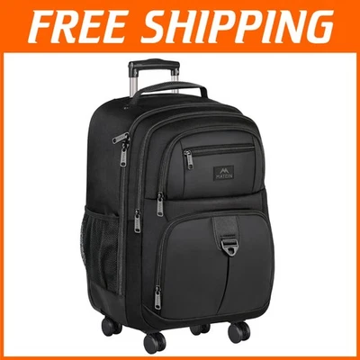 Bolsa para portátil rodante resistente al agua de 18 pulgadas con 4 ruedas - Ligera y duradera Foto 1 de 4