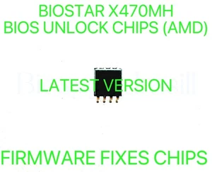 BIOSTAR X470MH, NO PASSWORD FIRMWARE FIXES BIOS CHIP LATEST VERSION (AMD) - Afbeelding 1 van 1