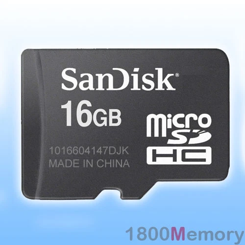 GENUINE SanDisk 16GB MicroSDHC 16G Micro SDHC SD MicroSD Secure Digital Memory - Image 1 of 1