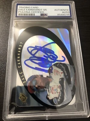 Signed 1996 UD SPx Dale Earnhardt Hologram In Blue Super Rare Auto Psa/Dna Wow! - Image 1 of 3