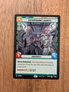 Star Wars Unlimited TCG - SWU - Enterprising Lackeys - NM Cond - Picture 1 of 1