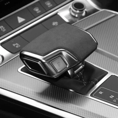 Cubierta de perilla de cambio de marchas de cuero gamuza para AUDI Sline A6 A7 RS7 2019-2021 Foto 1 de 4