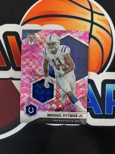 2021 PANINI MOSAIC MICHAEL PITTMAN JR. PINK CAMO PRIZM MOSAIC SP Colts - Picture 1 of 2