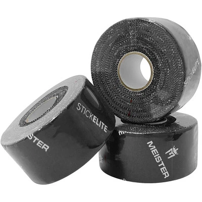 MEISTER STICKELITE PRO ATHLETIC TAPE - 15YD BLACK Trainer Coach Ankle Bat Stick