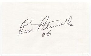 Rico Petrocelli Signed 3x5 Index Card Autographed MLB Baseball Boston Red Sox