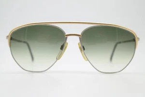 Vintage Sonnenbrille Armani 108 704 Gold Silber Oval sunglasses Brille - Picture 1 of 6
