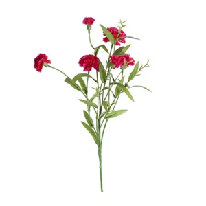 Artificial Carnation Bouquet 6 Heads Rosy for Store and Home Decoration - Picture 1 of 12