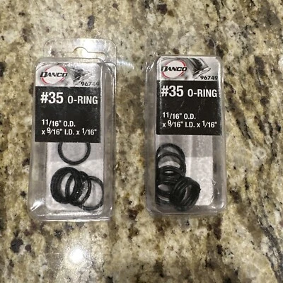 LOT of (2) 96749 #35 O-Rings 11/16" O.D. x 9/16" I.D. x 1/16" Danco (20 Pieces) - Image 1 of 2
