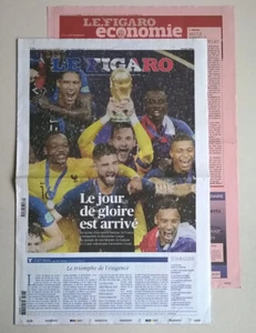 LE FIGARO N°22 993 du 16/07/2018 - France remporte sa 2è Coupe du monde de foot - Picture 1 of 12