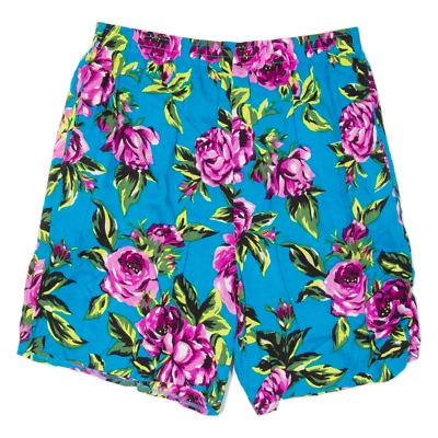 Womens Casual Shorts Blue Relaxed Floral M W29 - Image 1 of 4