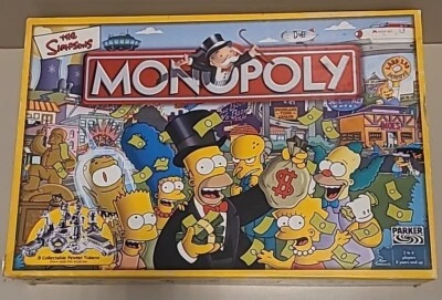 The Simpsons Monopoly Hasbro Parker Board Game 2003. 100% Complete. - Image 1 of 4
