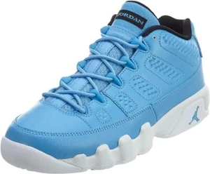 Nike Niños Air Jordan 9 Retro Bajo BG Pantone Universidad Azul/Blanco Cuero Talla 5 - Imagen 1 de 7