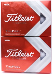 Titleist Tru Feel White 2x Dozen Golf Balls New 24 Total 2 Packs - Picture 1 of 4