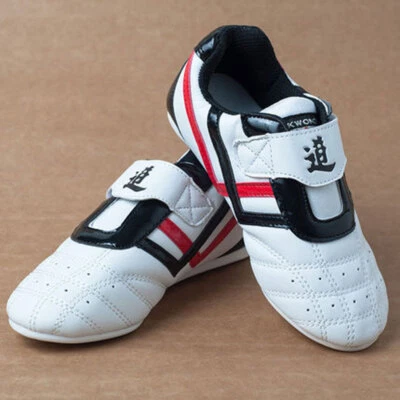White Kids Mens Tae Kwon Do Shoes Martial Arts Trainers Karate Training Athletic - Image 1 of 4