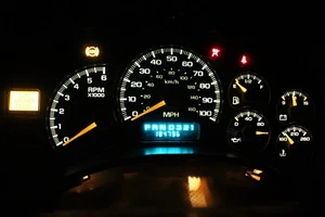 *REMAN 99-02 CHEVY YUKON 1500 TAHOE INSTRUMENT CLUSTER SPEEDO 16264095 CDKJ 184k - Foto 1 di 5