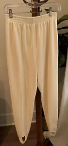 Vintage 80’s Zero Sport Stirrup Pants Size Medium, Cream - Picture 1 of 4