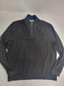Ted Baker London 1/4 Cremallera Bolsillo Pullover Sudadera Para Hombres 6/XXL Gris - Imagen 1 de 6
