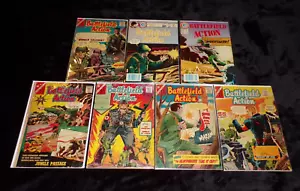 BATTLEFIELD ACTION 49 59 60 61 62 82 89 CHARLTON COMICS 1957 MILITARY CDC LOT - Picture 1 of 1