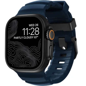 Armband für Smart Watch 49/46/45/44 mm Nomad Uhrarmbänd Uhrbänd Bänd Dunkelblau - Zdjęcie 1 z 9