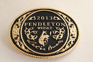 2013 Pendelton Whisky Belt Buckle with a Rodeo Theme by Montana Silversmith