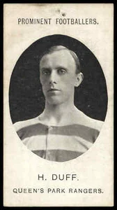 Taddy - 'Prominent Footballers (Grapnel 1908-9)' - H. Duff (QPR) (1908) - Picture 1 of 2