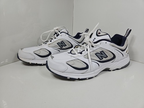 New Balance Uomo MW557WN Scarpe da Passeggio Basse Stringate Bianco Navy Taglia 12 US GUC