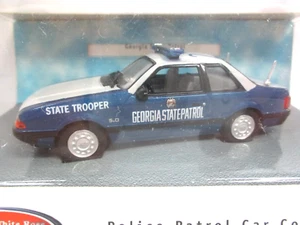 WHITE ROSE - GEORGIA STATE PATROL - 1991 FORD MUSTANG LX 5.0 SSP FOX BODY 1/43 - Picture 1 of 12