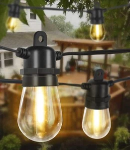 Außen Lichterkette Terrasse Wasserdicht LED 48ft Bruchsicher & IP65 18 AWG UL - Bild 1 von 6