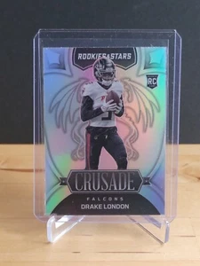 2022 PANINI ROOKIE & STARS DRAKE LONDON ROOKIE CRUSADE SILVER CR-17 Falcons B - Picture 1 of 2