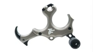 TruFire Rivet Handheld Archery Release Aid Gray Aluminum Adjustable Trigger - Picture 1 of 1