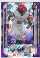 2021 LEAF METAL DRAFT DEZ FITZPATRICK PURPLE RC ROOKIE AUTOGRAPH AUTO /20