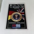 Passeport de presse CBS News : voyage du président Clinton G8 Allemagne Angleterre Sommet de Birmingham
