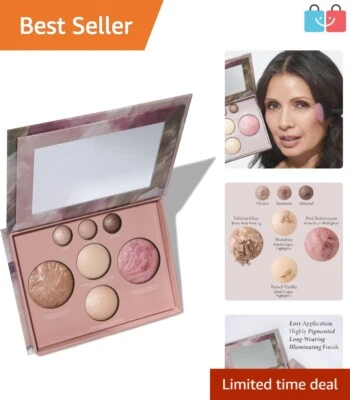 Complete Baked Makeup Palette - Bronzer, Blush, 3 Eyeshadows & 2 Highlighters - Image 1 of 4