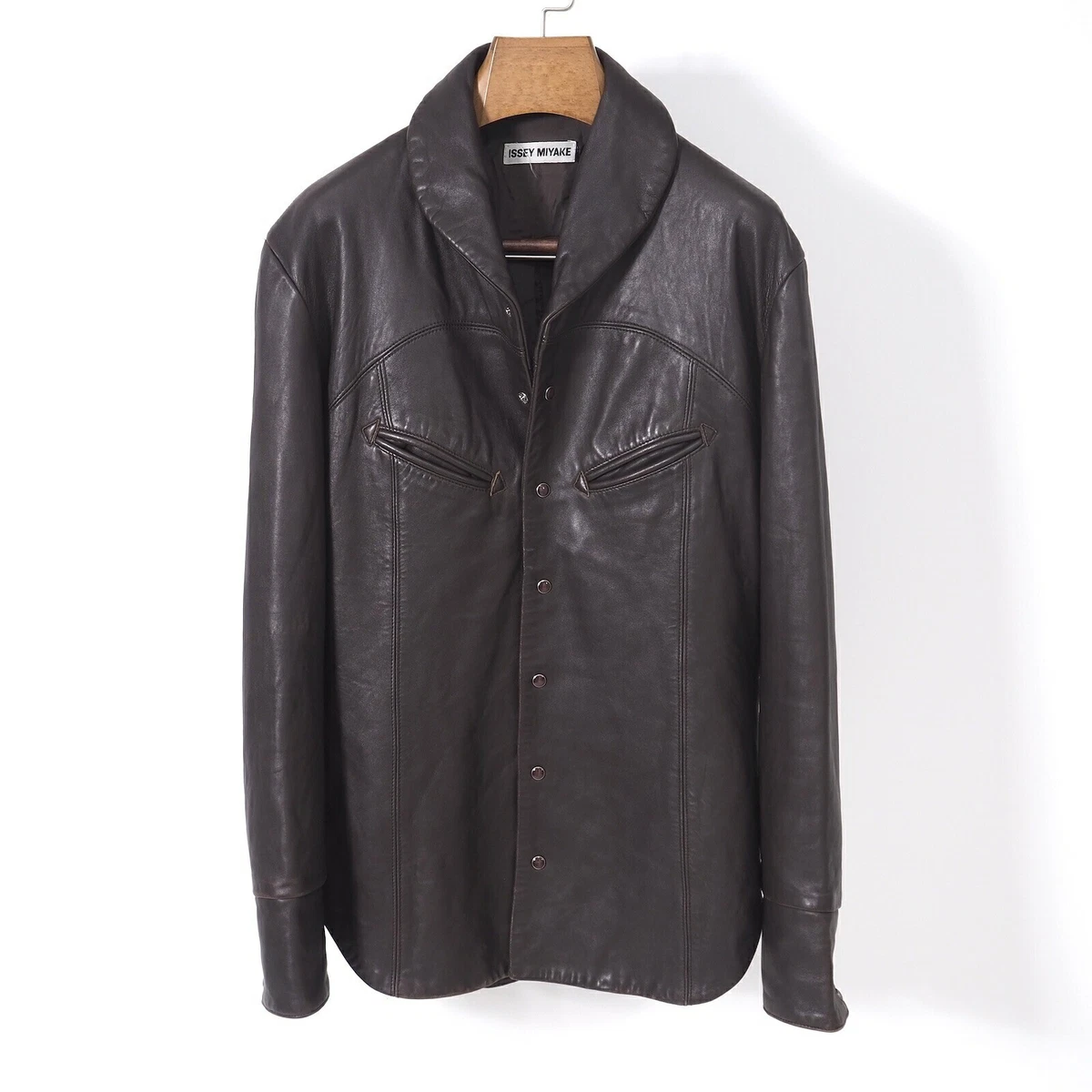 ISSEY MIYAKE Leather Outer Shell Coats, Jackets & Vests for Men