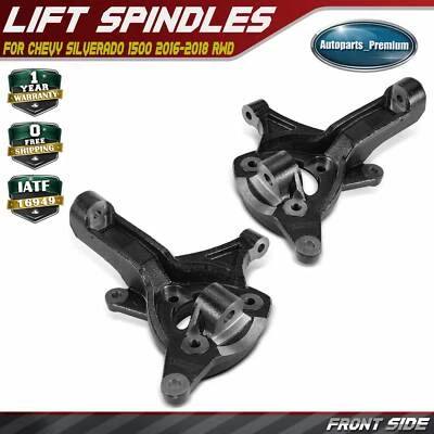 2Pcs Front Left & Right 5" Lift Spindles for Chevy Silverado 1500 2016-2018 RWD - Image 1 of 4