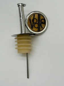 Vintage Pour Bottle Spout Pourer Vodka Slag Glass - Picture 1 of 7
