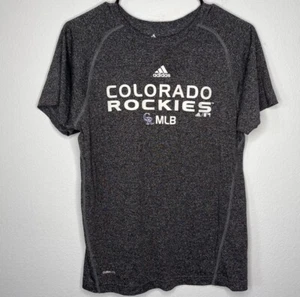 ADIDAS Colorado Rockies Athletic Marled Gray Shirt Women’s Size L - Picture 1 of 4